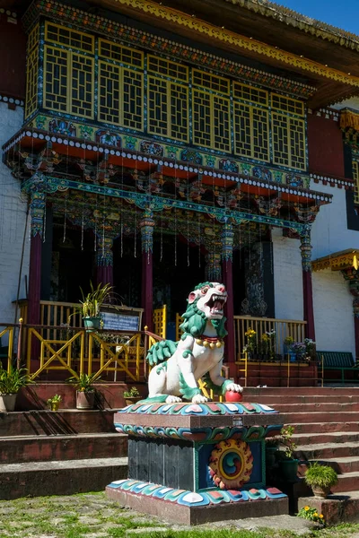 Pelling Indien Oktober 2020 Löwenstatue Pemayangtse Kloster Oktober 2020 Pelling — Stockfoto