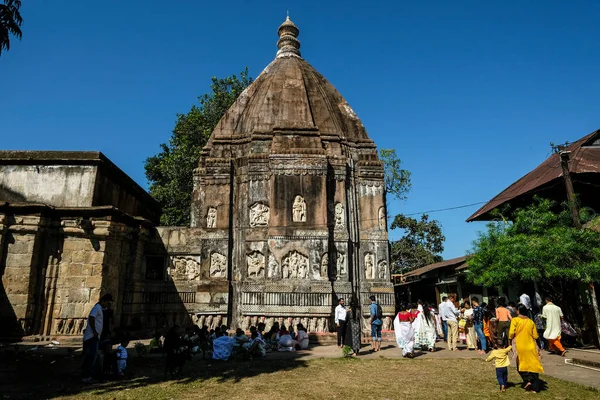 Hajo Índia Novembro 2020 Peregrinos Templo Hayagriva Madhava Hajo Novembro — Fotografia de Stock