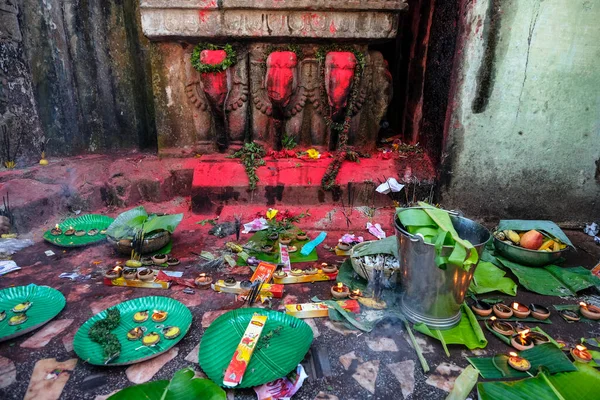 Хахо Індія Листопад 2020 Пропозиції Храмі Хаягріва Мадхава Хахо Листопада — стокове фото