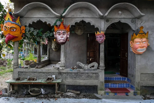 Majuli Island Indien November 2020 Masken Für Feiern Und Feste — Stockfoto