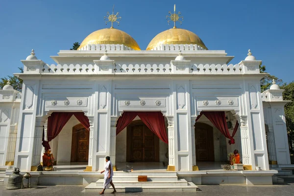 Imphal Indien Dezember 2020 Ein Mönch Shree Govindaji Tempel Dezember — Stockfoto