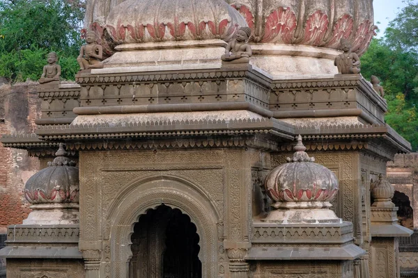 Maheshwar Indie Marzec 2021 Szczegóły Cenotafu Fortu Ahilya Maheshwar Marca — Zdjęcie stockowe