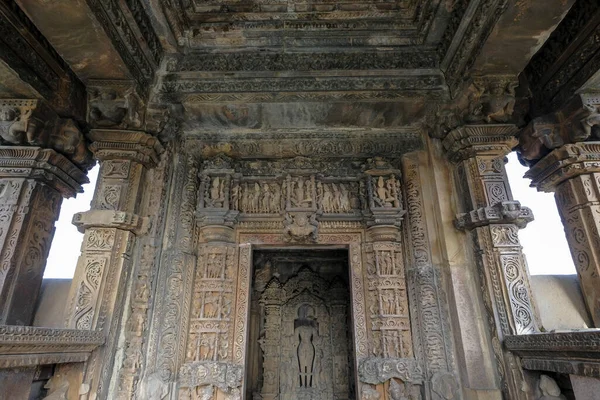 Hindistan Madhya Pradesh Khajuraho Daki Javari Tapınağı Nın Detayları Unesco — Stok fotoğraf