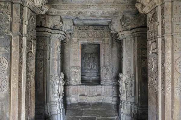 位于印度中央邦Khajuraho的Vamana神庙的细节 形成Khajuraho纪念碑小组的一部分 该小组是教科文组织的一个世界遗产 — 图库照片