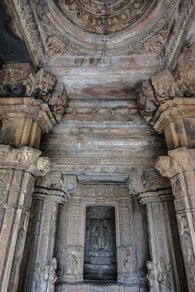 Detalhe Templo Vamana Khajuraho Madhya Pradesh Índia Faz Parte Grupo — Fotografia de Stock