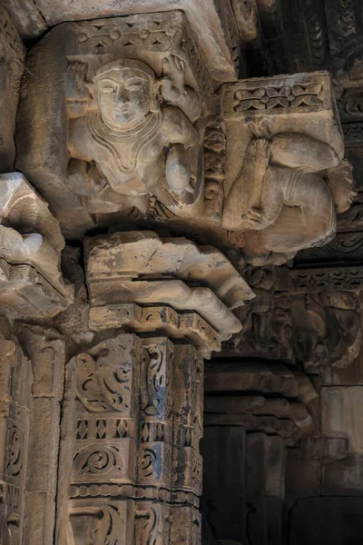 Detail Chrámu Vamana Khajuraho Madhya Pradesh Indie Patří Skupiny Památek — Stock fotografie