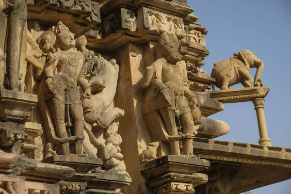 Detail Vamana Temple Khajuraho Madhya Pradesh India Forms Part Khajuraho — Stock Photo, Image