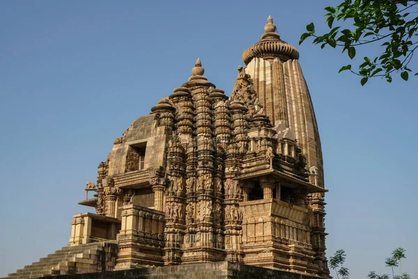 Templo Vamana Khajuraho Madhya Pradesh Índia Faz Parte Grupo Monumentos — Fotografia de Stock