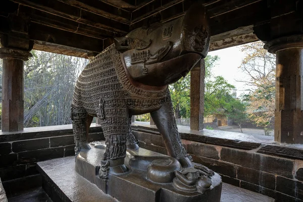 Detail Des Varaha Tempels Mit Dem Kolossalen Monolithischen Bild Von — Stockfoto