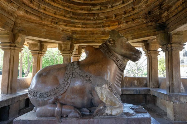 Der Nandi Tempel Khajuraho Madhya Pradesh Indien Teil Der Khajuraho — Stockfoto