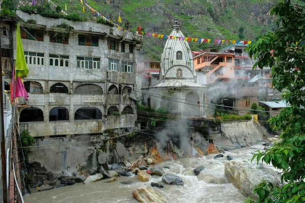 Manikaran Hindistan Haziran 2021 Manikaran Hindu Tapınağı Hindistan Himachal Pradesh — Stok fotoğraf