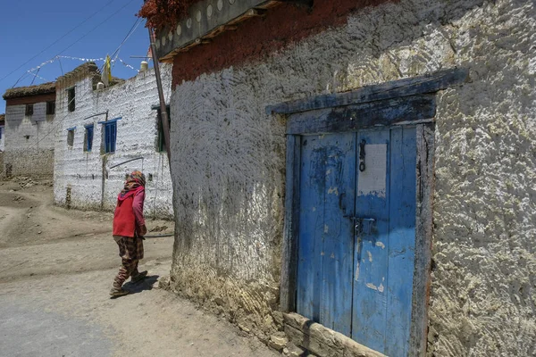 Hikkim India June 2021 View Hikkim Village Spiti Valley Himalayas — Foto de Stock