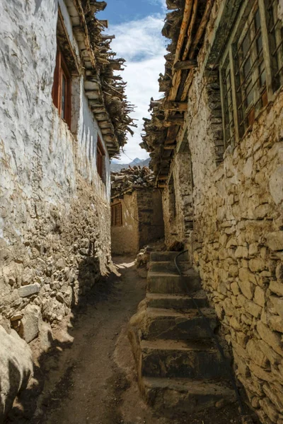 Views Village Nako Himachal Pradesh India — Foto de Stock