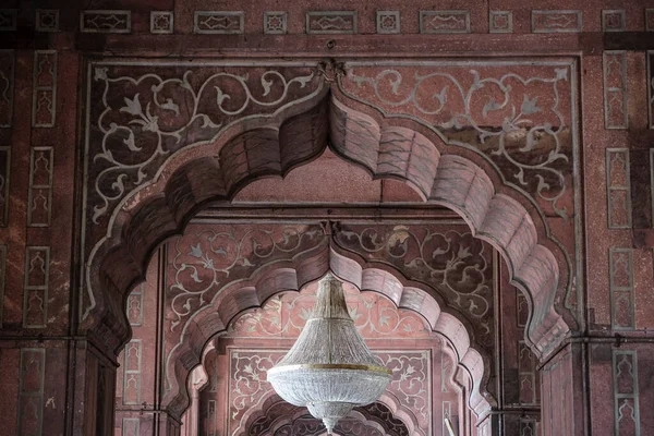 Delhi Índia Agosto 2021 Mesquita Jama Masjid Delhi Maior Índia — Fotografia de Stock