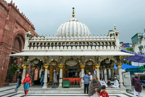 Delhi Indien August 2021 Der Marmorschrein Dargah Hazrat Nizamuddin Wird — Stockfoto