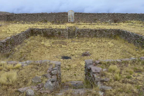 Amantani wyspy, nad jeziorem titicaca, peru — Zdjęcie stockowe