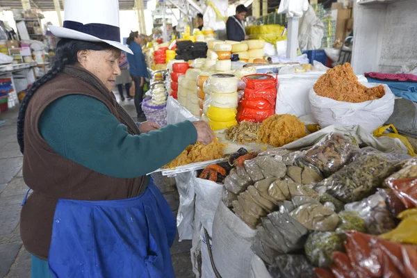 Mercado, Cuzco, Perú — Foto de Stock