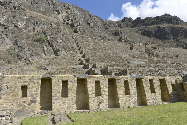 Ruiny Inków, Ollantaytambo, Peru — Zdjęcie stockowe