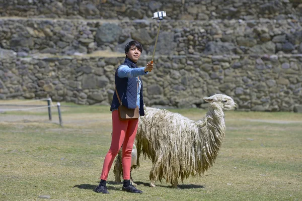 Selfie, Ollantaytambo, Perú — Foto de Stock
