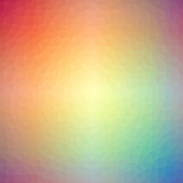 Kırmızı yeşil mavi sarı üçgen poligon desen kare alanda