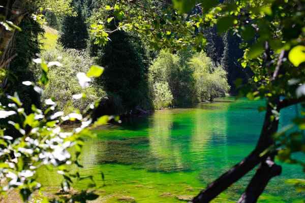 Kaindy Resort Región Almaty Con Lagos Montaña — Foto de Stock