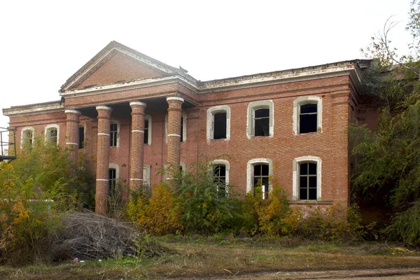 Rozvaliny Starého Cihlových Kostelů Volžské Němce — Stock fotografie