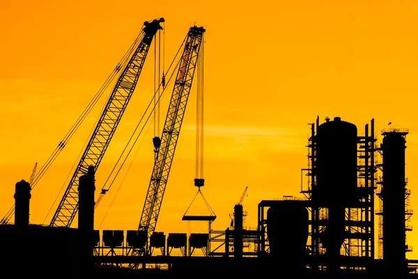 İnşaat alanının silueti