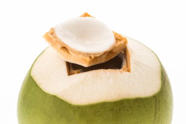 taze hindistan cevizi izole