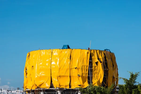 Construcción de tanques de petróleo — Foto de Stock