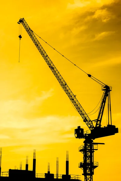 İnşaat alanının silueti