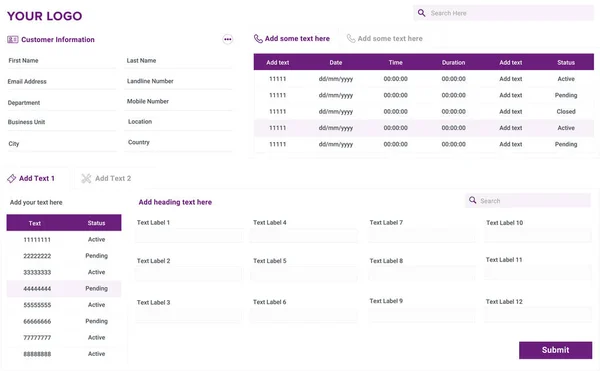 Dashboard Template Schone Eenvoudige App Interface Moderne Gebruiker Admin Panel — Stockvector