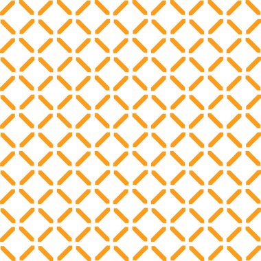 Basit, pürüzsüz desen çizgiler, X çapraz geometrik desen, turuncu renkli şekiller, beyaz arkaplan