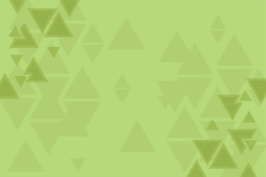 Soyut arkaplan, yeşil desen, simetrik geometrik şekiller, vektör üçgen arkaplan, geometri şablonu, afiş veya düzen 