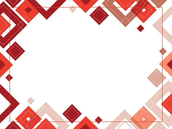 Fundo Geométrico Abstrato Padrão Vermelho Modelo Mosaico Design Banner Triângulo — Vetor de Stock