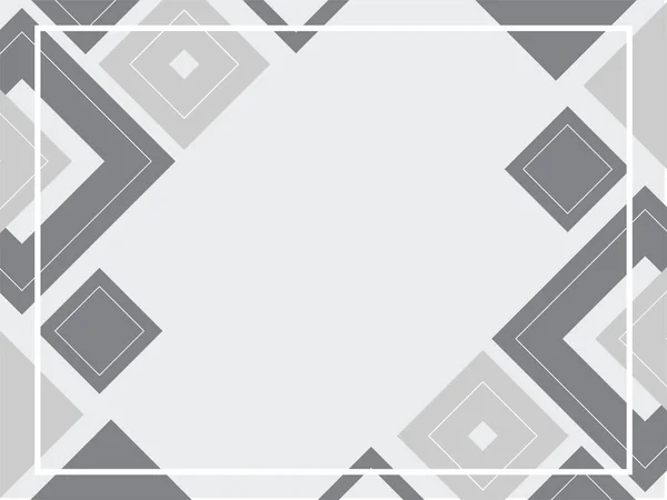 Треугольные Квадратные Фигуры Копировальным Пространством Абстрактный Геометрический Фон Серого Цвета — стоковый вектор