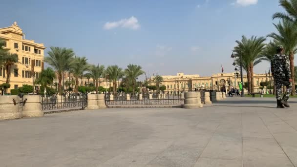 Caire Egypte Octobre 2020 Belle Vue Sur Place Abdeen Palais — Video