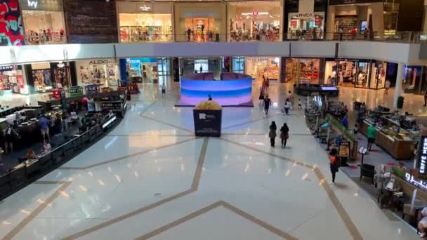 Dubai Emirati Arabi Uniti Settembre 2020 Marina Mall Indoor Con — Video Stock
