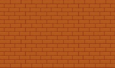 Kahverengi kil tuğla duvar arkaplanının klasik tonu. Kahverengi duvar arkaplanı. Tuğlanın yüzeyi siyah tırtıklı. Soyut duvar arkaplanı.