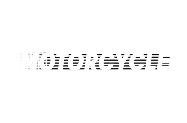 Modernes Logo Design Innerhalb Des Motorradtextes Motorrad Logo Vektorvorlage Vektorabbildung — Stockvektor