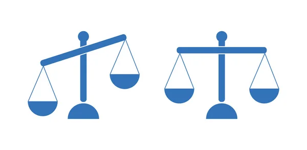 Weegschaal Kan Links Rechts Worden Gedraaid Schaal Pictogram Vector Teken — Stockvector