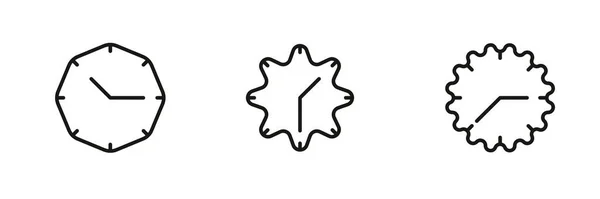 Дизайн Часов Различным Рисунком Звезда Треугольник Используются Такие Поля Логотип — стоковый вектор
