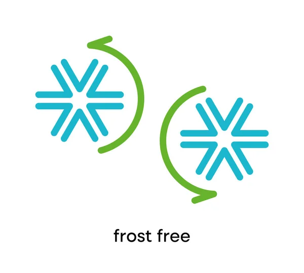 Παγωμένη Εικόνα Αυτό Σύμβολο Είναι Ψυγείο Και Σύμβολο Κλιματισμού Πολύχρωμο — Διανυσματικό Αρχείο
