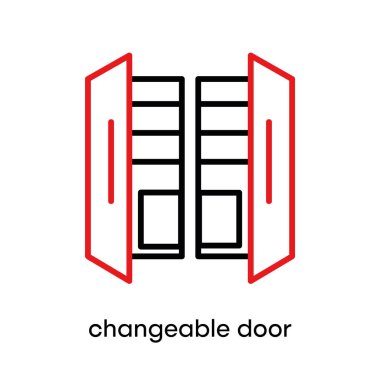 Fridge changeable heart icon. This symbol is the symbol of the refrigerator. Colorful refrigerator button icon. Editable Stroke. Logo, web and app.