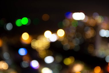 Bokeh arkaplan, soyut şehir manzarası bulanık arkaplan