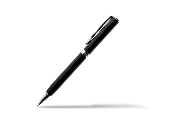 Black Pen Isolated White Background Clipping Path — Stock Photo, Image