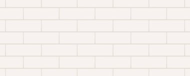 Beyaz yatay dikdörtgen mermer seramik fayanslar. Vektör illüstrasyonu.