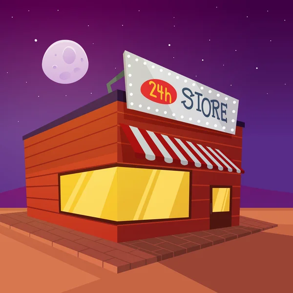 Cartoon winkel — Stockvector