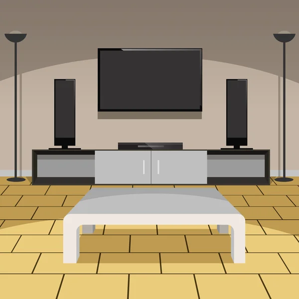 Sala de estar moderna — Vetor de Stock