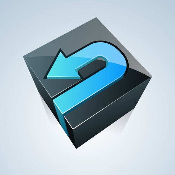 куб со стрелкой
