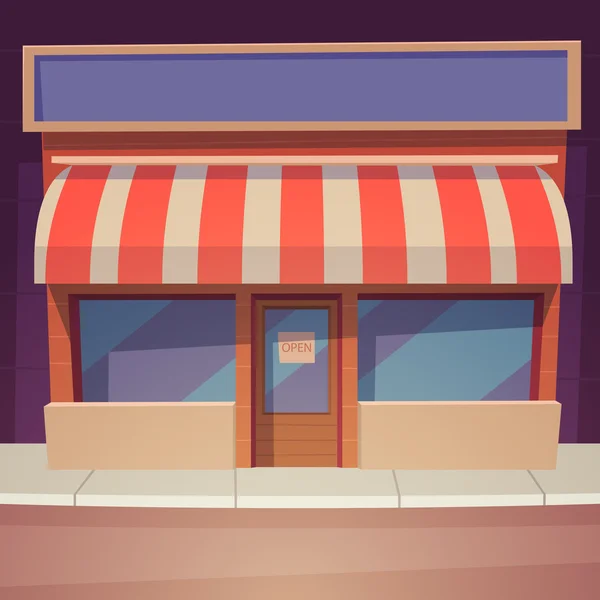 Tienda de dibujos animados — Vector de stock